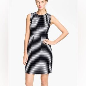 Kate Spade Kellie Knit Sheath Dress in Navy and White Striped